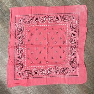 Pink Paisley Bandana